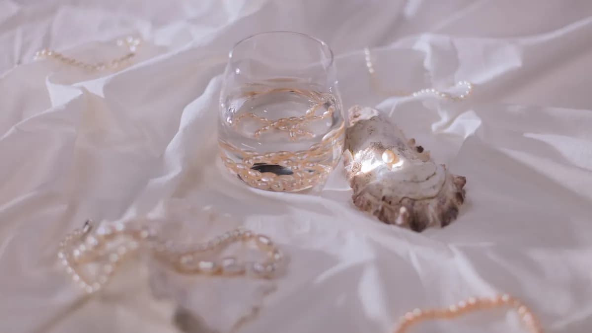 Removable denture soaking overnight in a glass of water