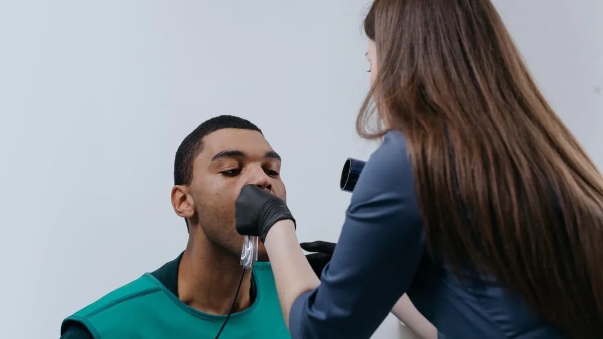 Intraoral scanner capturing a patient's teeth for digital design